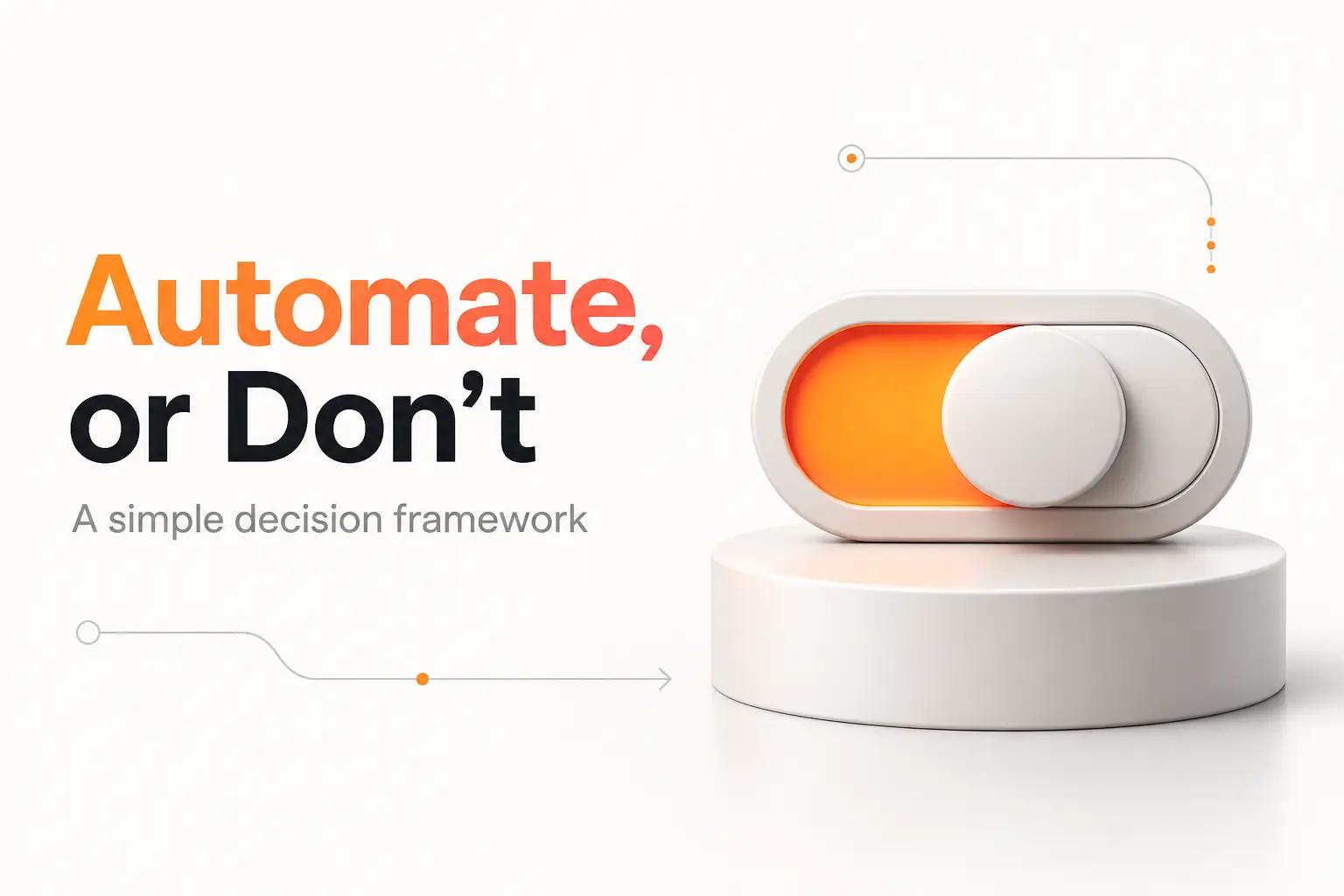 Illustration for When to Automate a Task, and When Not To